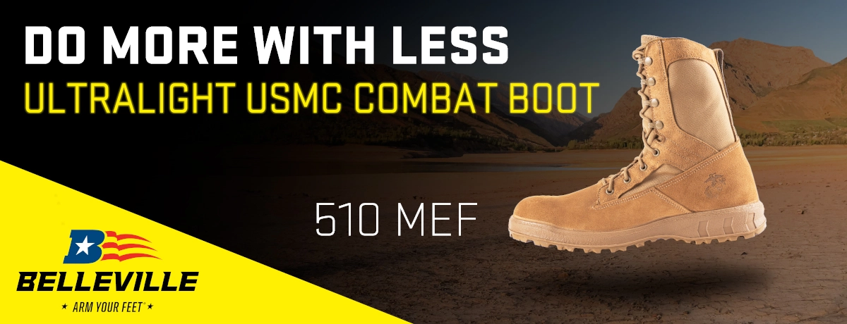 Banner for 510 MEF USMC Combat Boot
